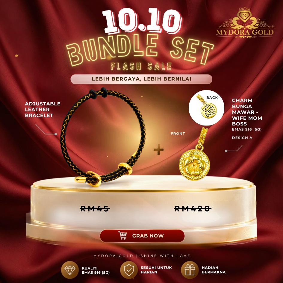 BUNDLE DEAL_MYDORA EMAS 916 CHARM BEAD GOLDEN DEAL l EMAS 916/22K