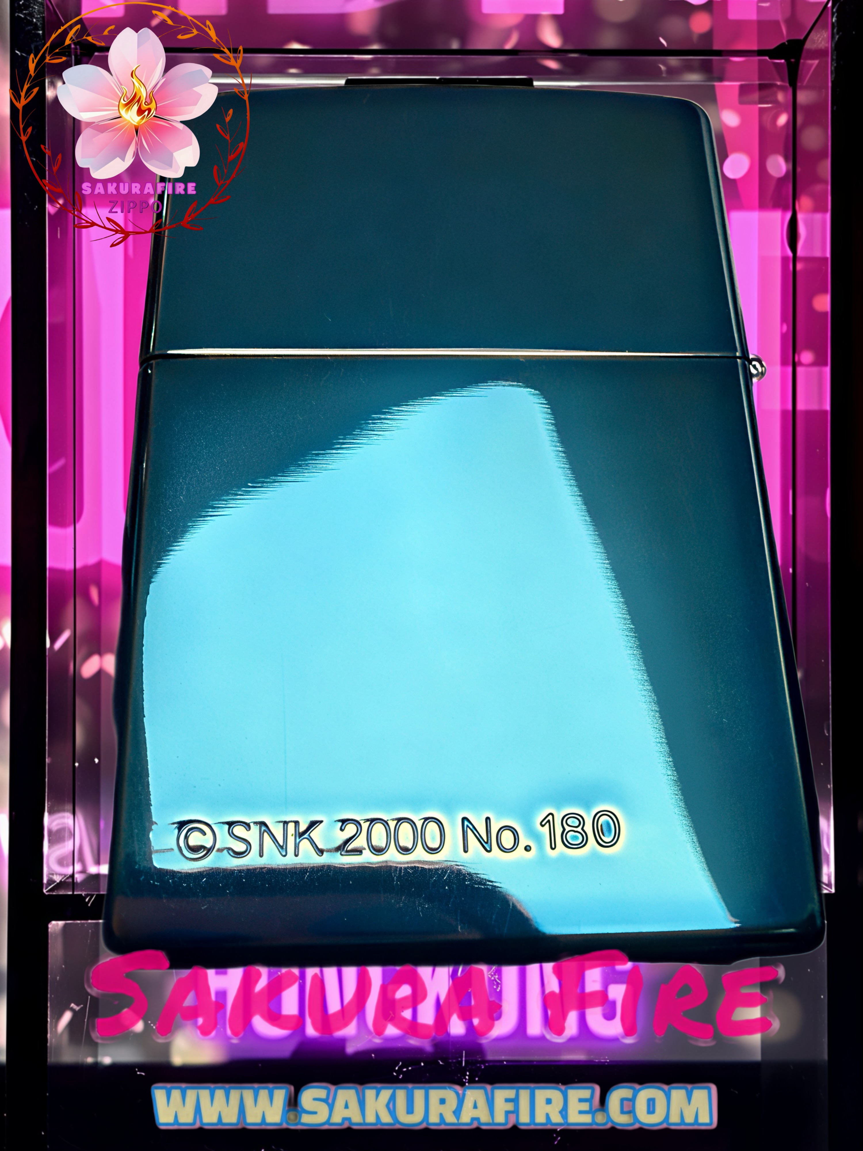 🔥Zippo🔥2000年 日版 《拳王KOF 2000》 -（K） SNK2000年 週年紀念限量版000/500 絕版 藍冰蝕刻 古董打火機