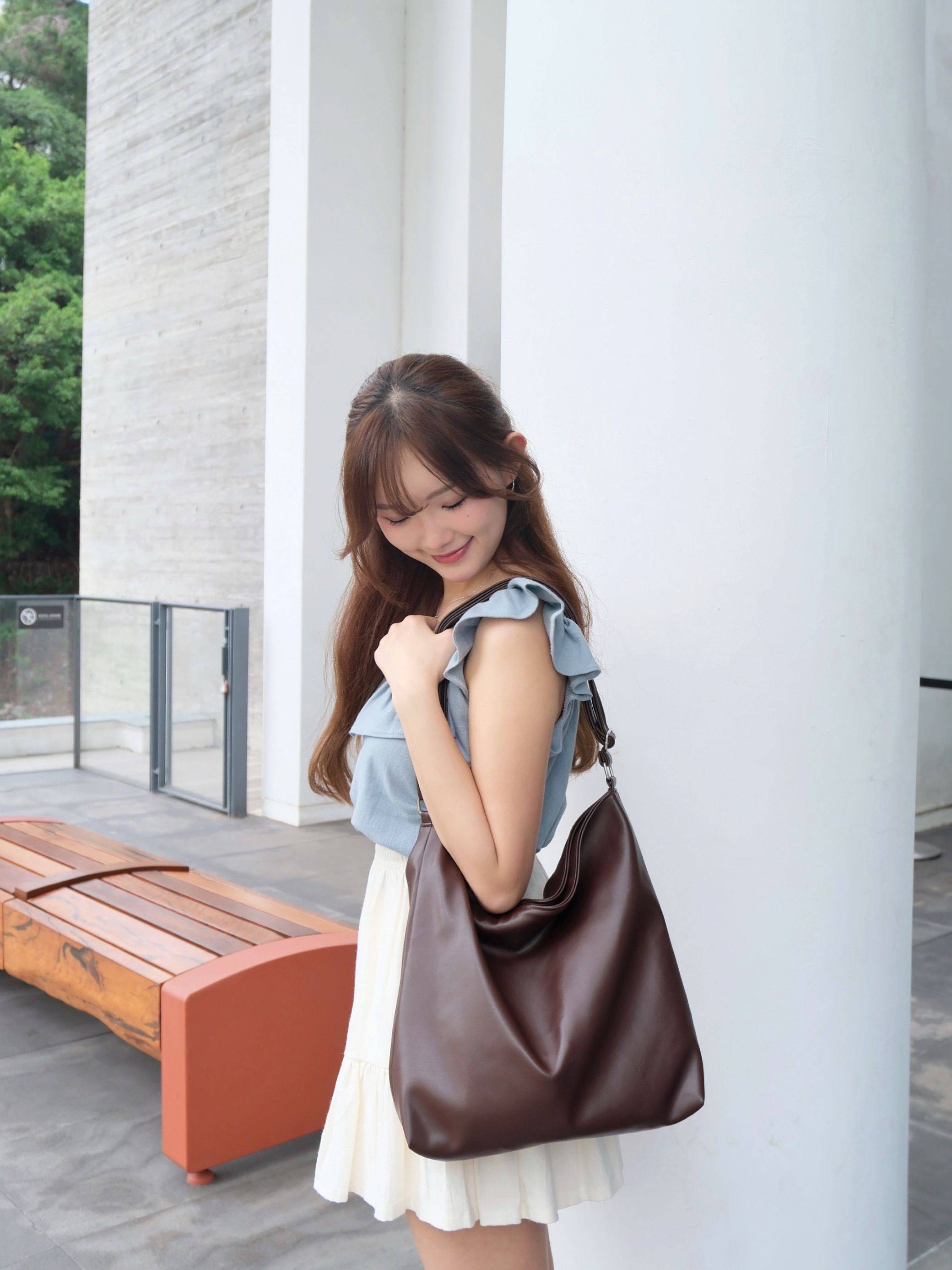 ♡︎TH - 自家仿皮Hobo bag L
