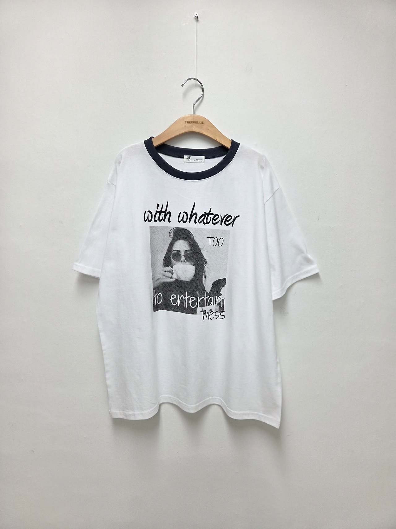 🇰🇷K5576 cotton人像print tee