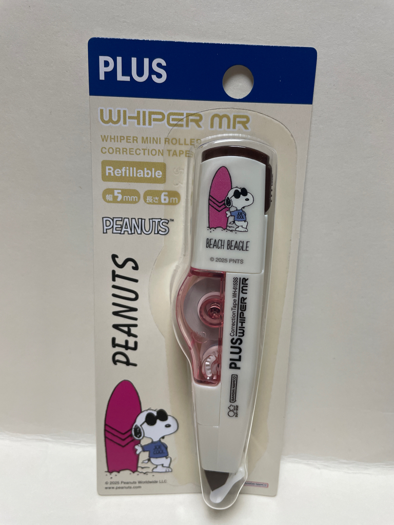 Plus Peanuts correction tape 5mm X 6m