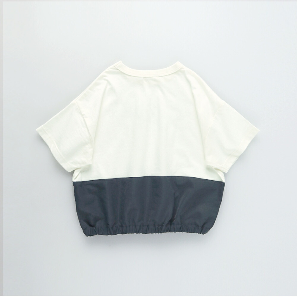 🆕【⭐訂購⭐】🇯🇵 日本直送 🌀🇯🇵 雙色拼接 橡筋下擺 短袖Tee [2款選]🌀 [ELCA-0122][260413]