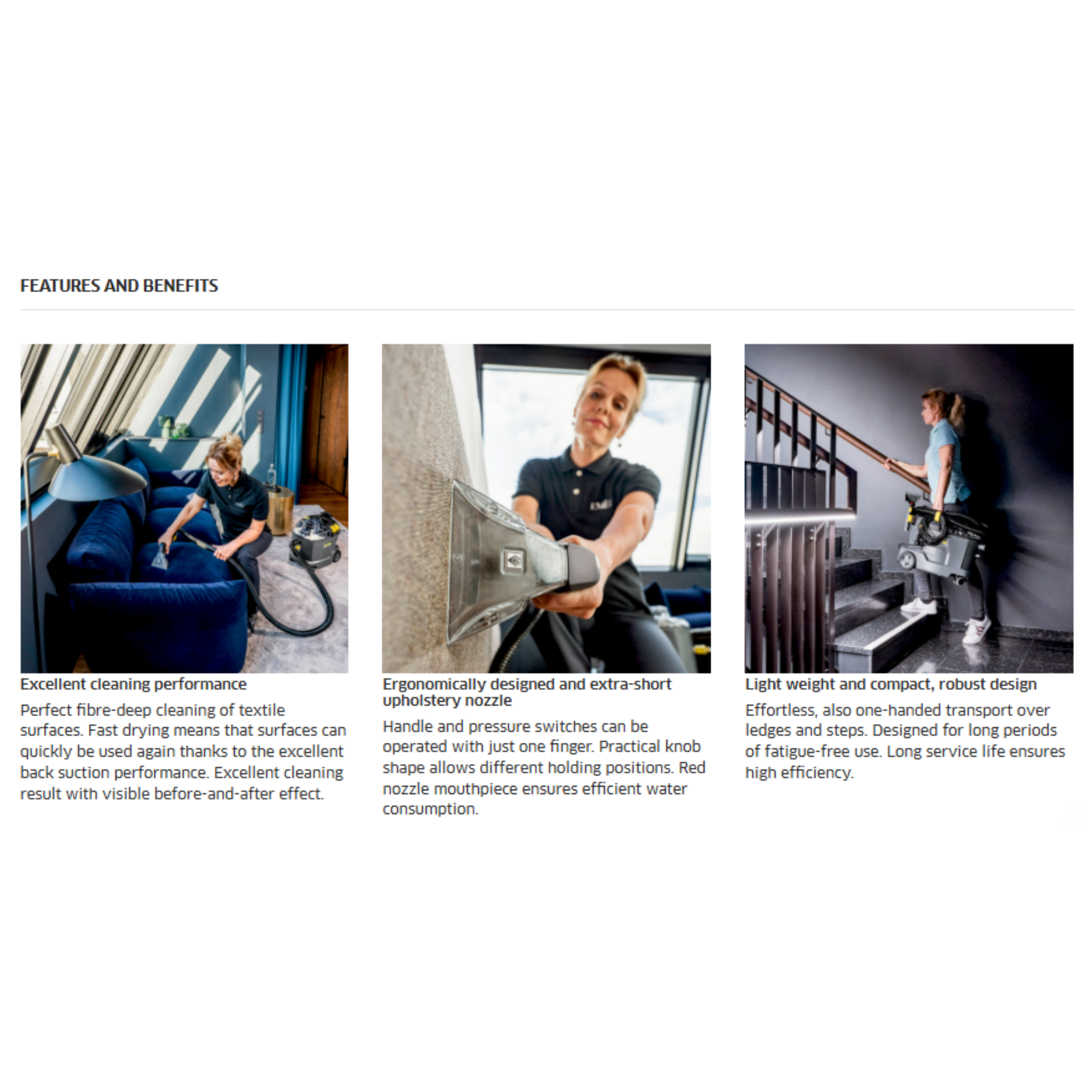 Karcher Puzzi 8/1 EU Spray Extraction Cleaner (Puzzi 8/1)