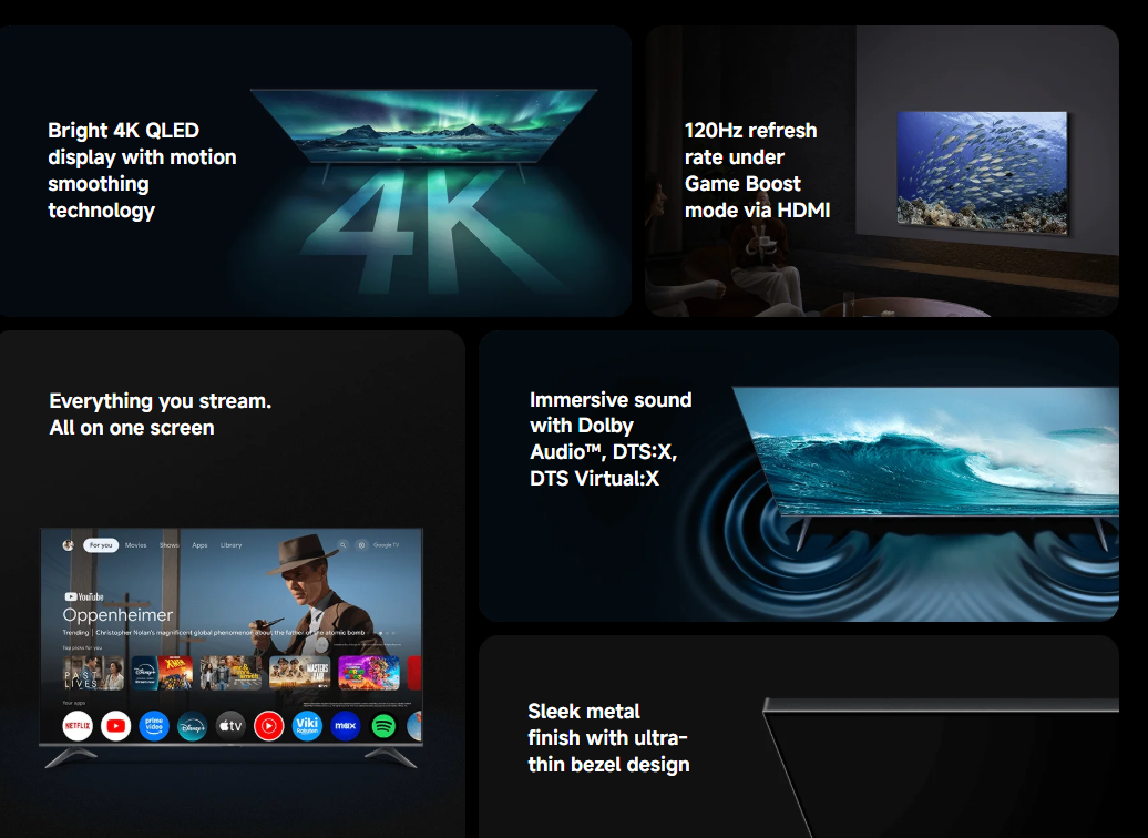 Xiaomi 65-inch A Pro 2026 4K QLED Google TV (L65MB-APSEA)