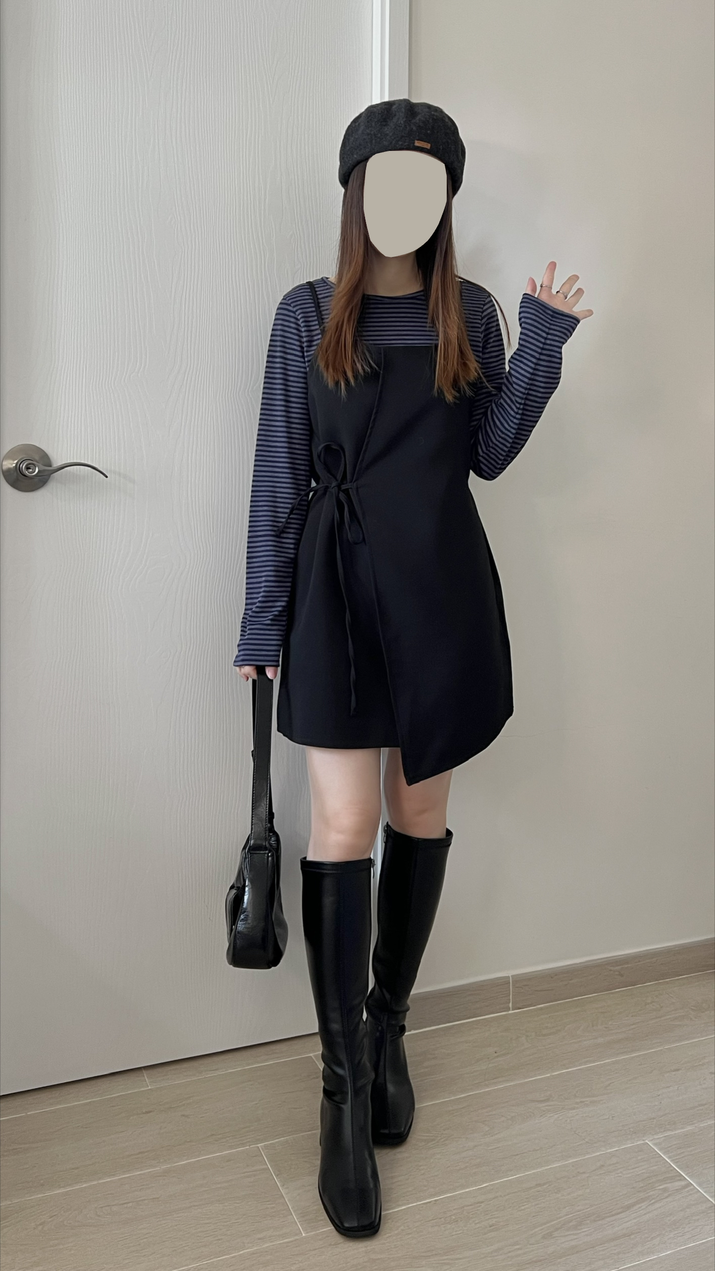 蝴蝶結不規則ops  小個子可 現貨