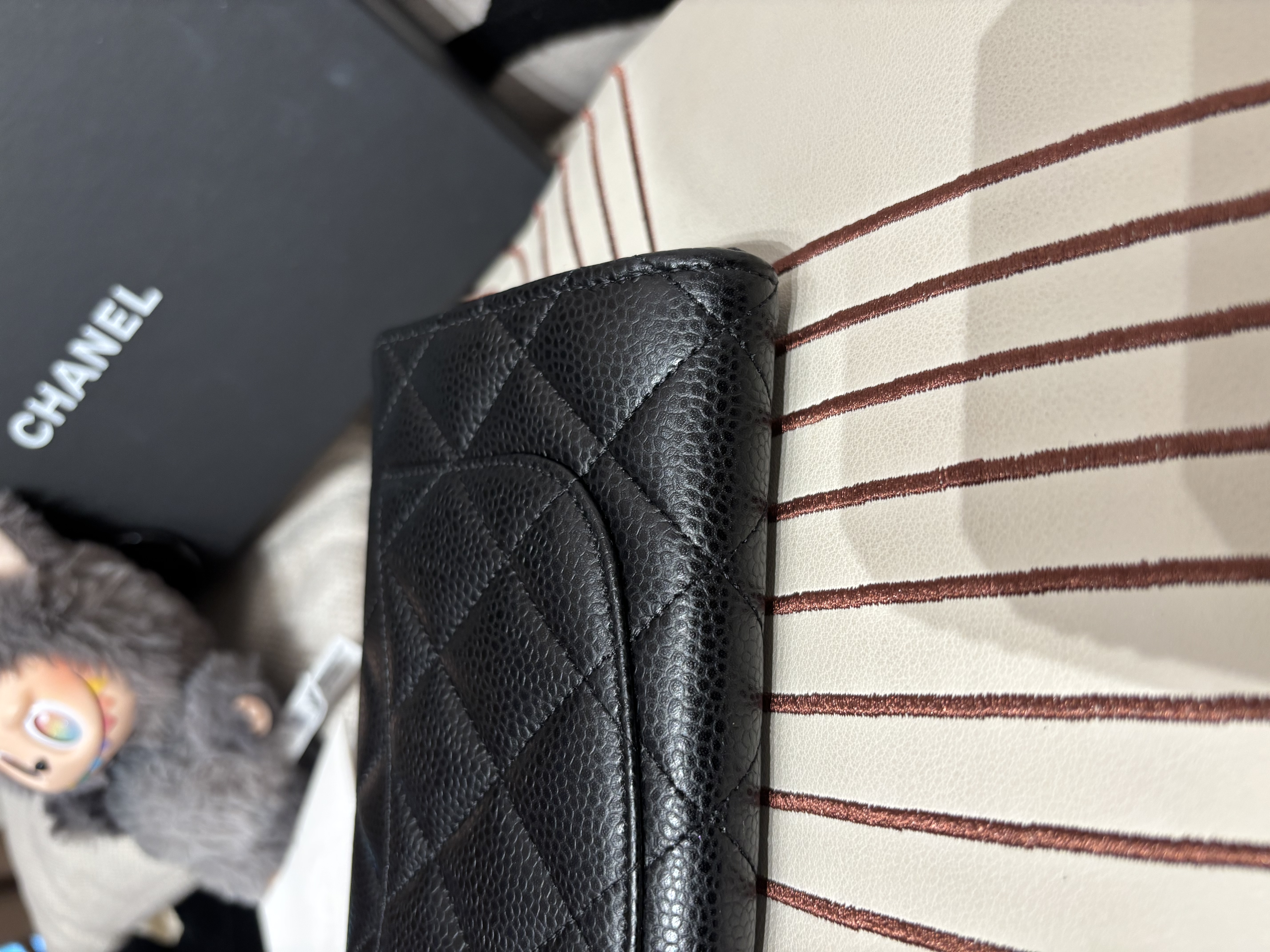 Chanel classic wallet 黑色荔枝牛皮經典長銀包金扣,100%Authentic, 未使用品unused ✅專門店收據✅晶片✅塵袋✅盒 