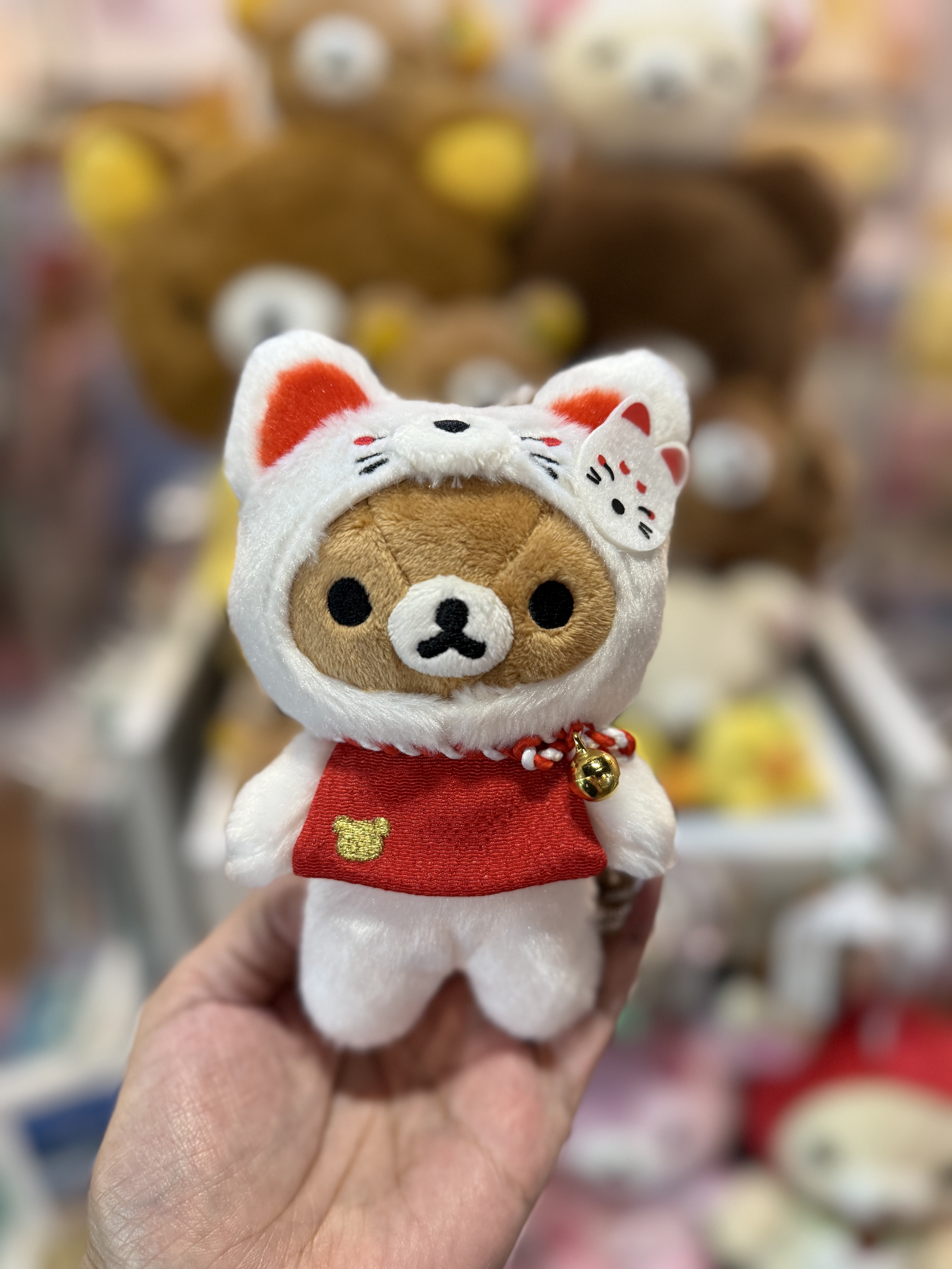 《現貨》日本京都店限定 Rilakkuma 白狐造型掛飾