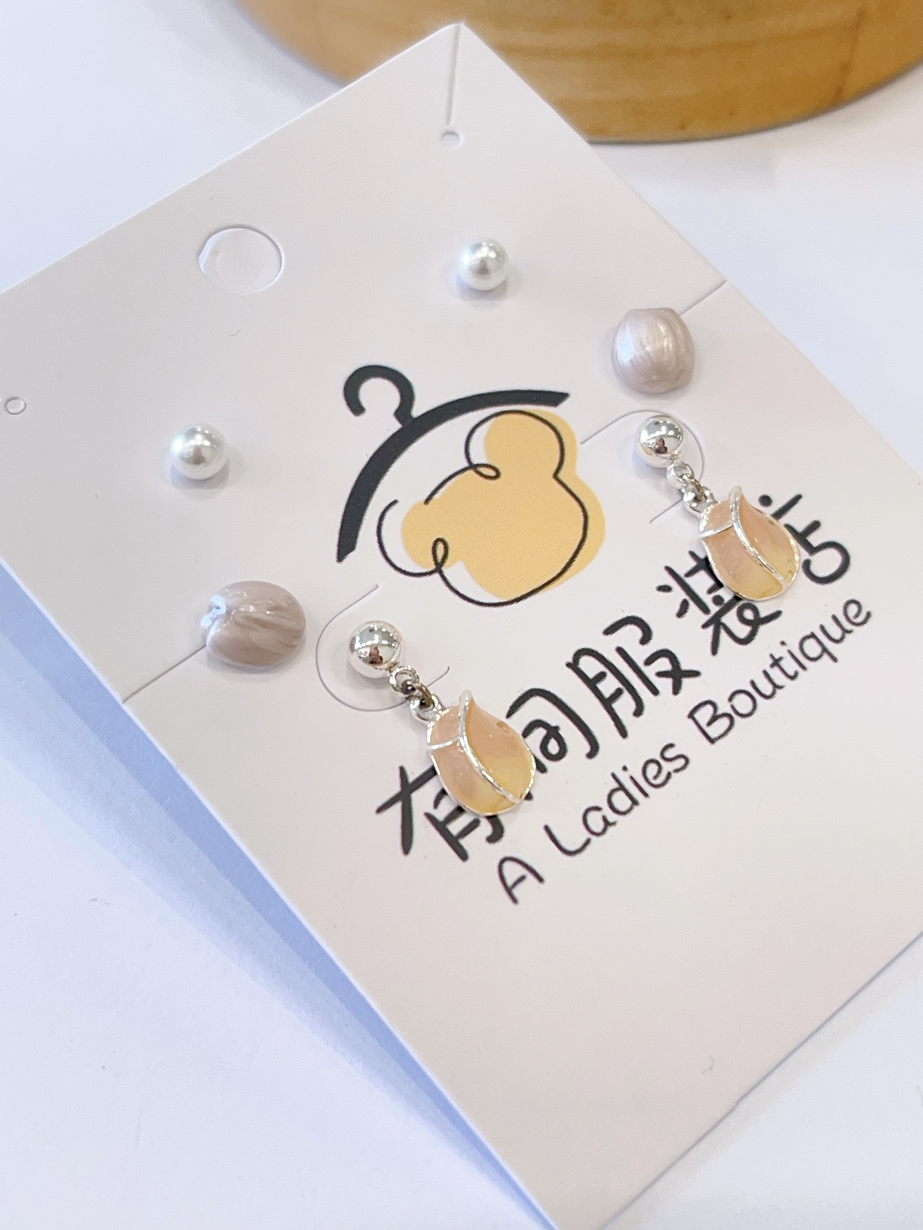 浪漫郁金香耳环套装