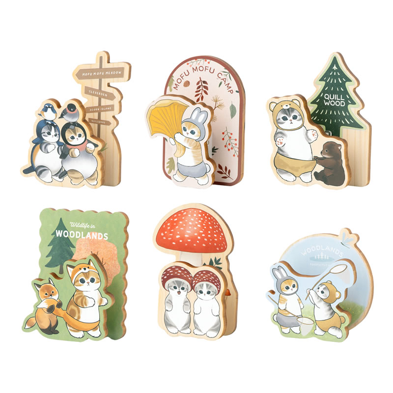 🎀【預訂】Mofusand Woodlands 盲盒動物造型木質夾子