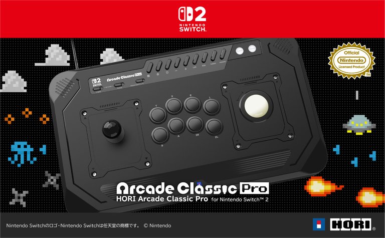 【預售 28/ 2 】 HORI Arcade Classic Pro Switch 2 大型電玩控制器  Nintendo Switch 2 / Nintendo Switch / Windows PC XLMS6678