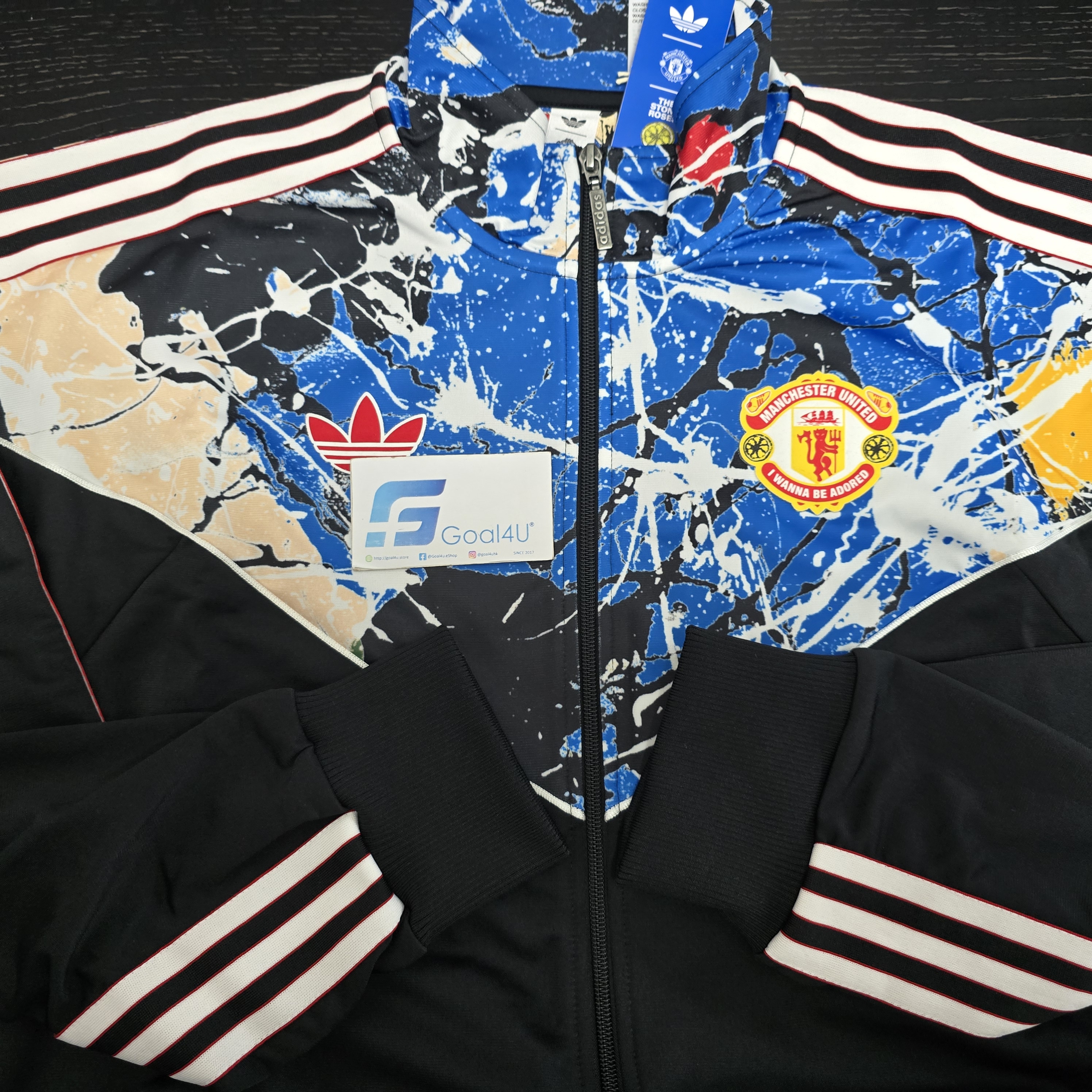 🎶⚽Adidas Manchester United 曼聯 × Stone Roses 進場外套 JZ7094