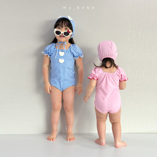 🇰🇷mybebe 泳衣+帽