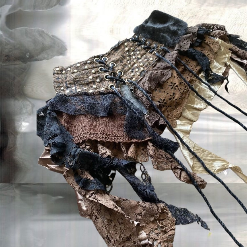 Classic Brown Handmade Skirt