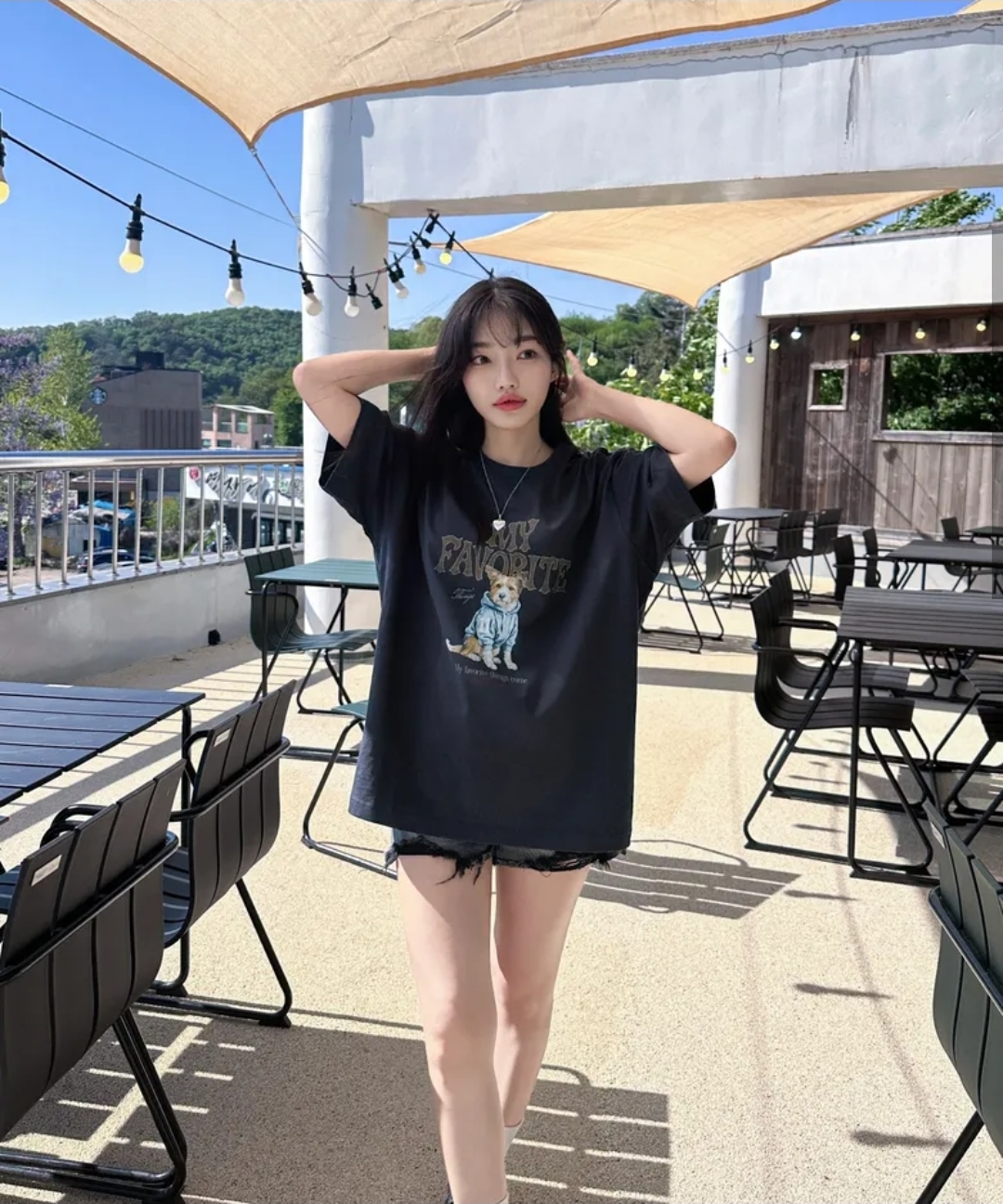 FILA Korea MY Favorite Puppy Tee⁠ 🐶(Uni Semi-Over Fit)