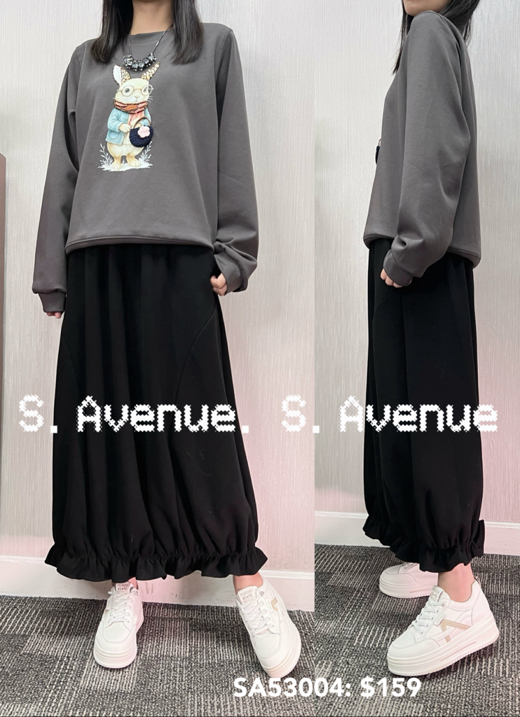 SA53004: 長袖眼鏡兔衞衣