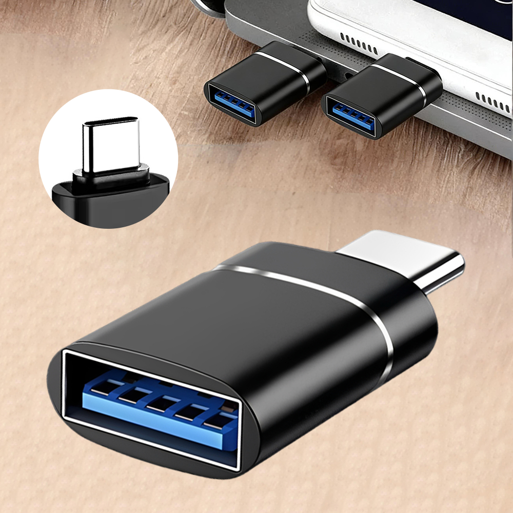 Type-c轉USB OTG轉接頭 黑色 UA0536