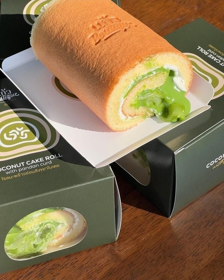 泰國直送爆餡斑斕新鮮椰子卷