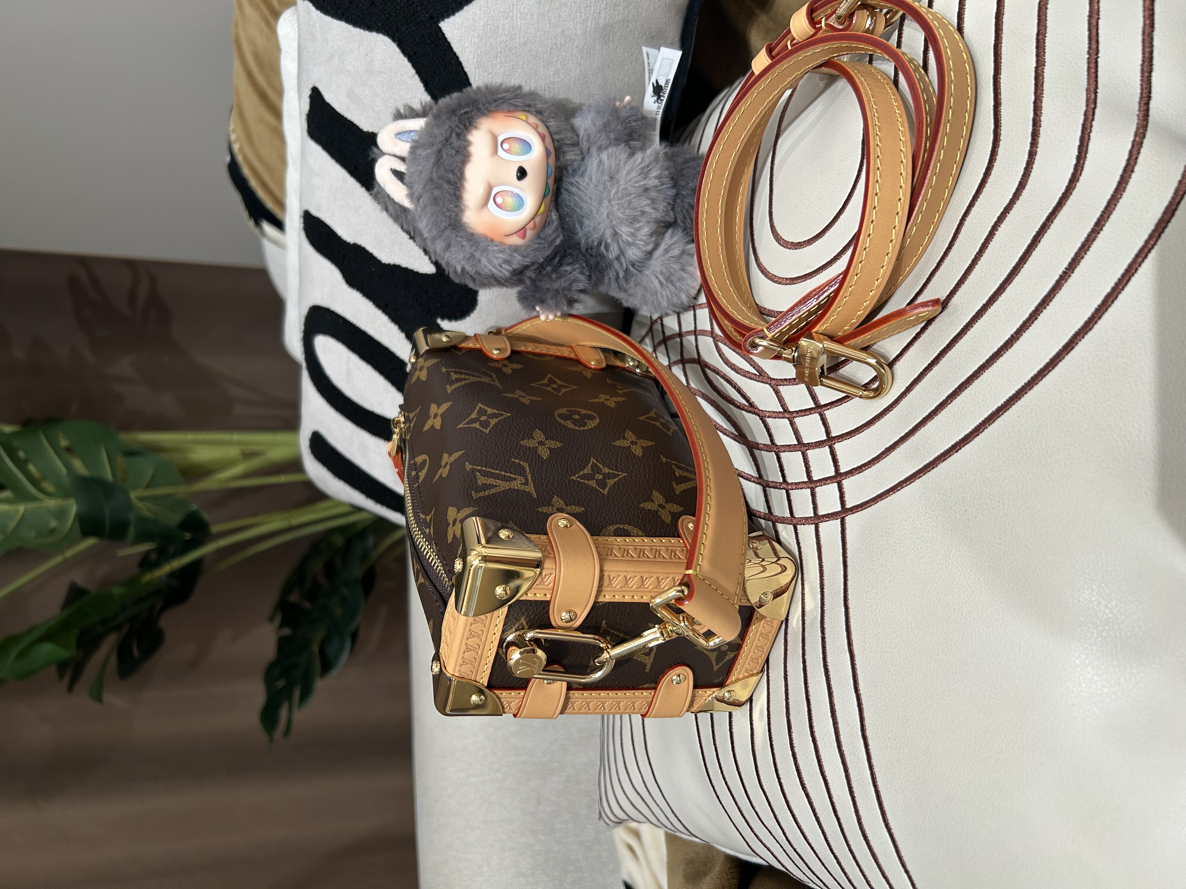 Lv Side Trunk PM M46815 100%Authentic ,98%new ✅Strap ✅dust bag ✅box 