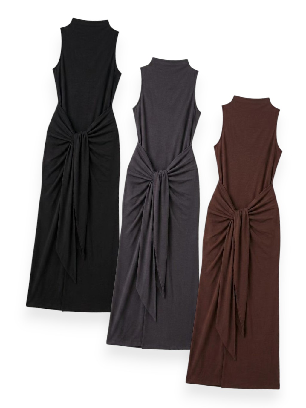 Front Tie Cotton Dress M245