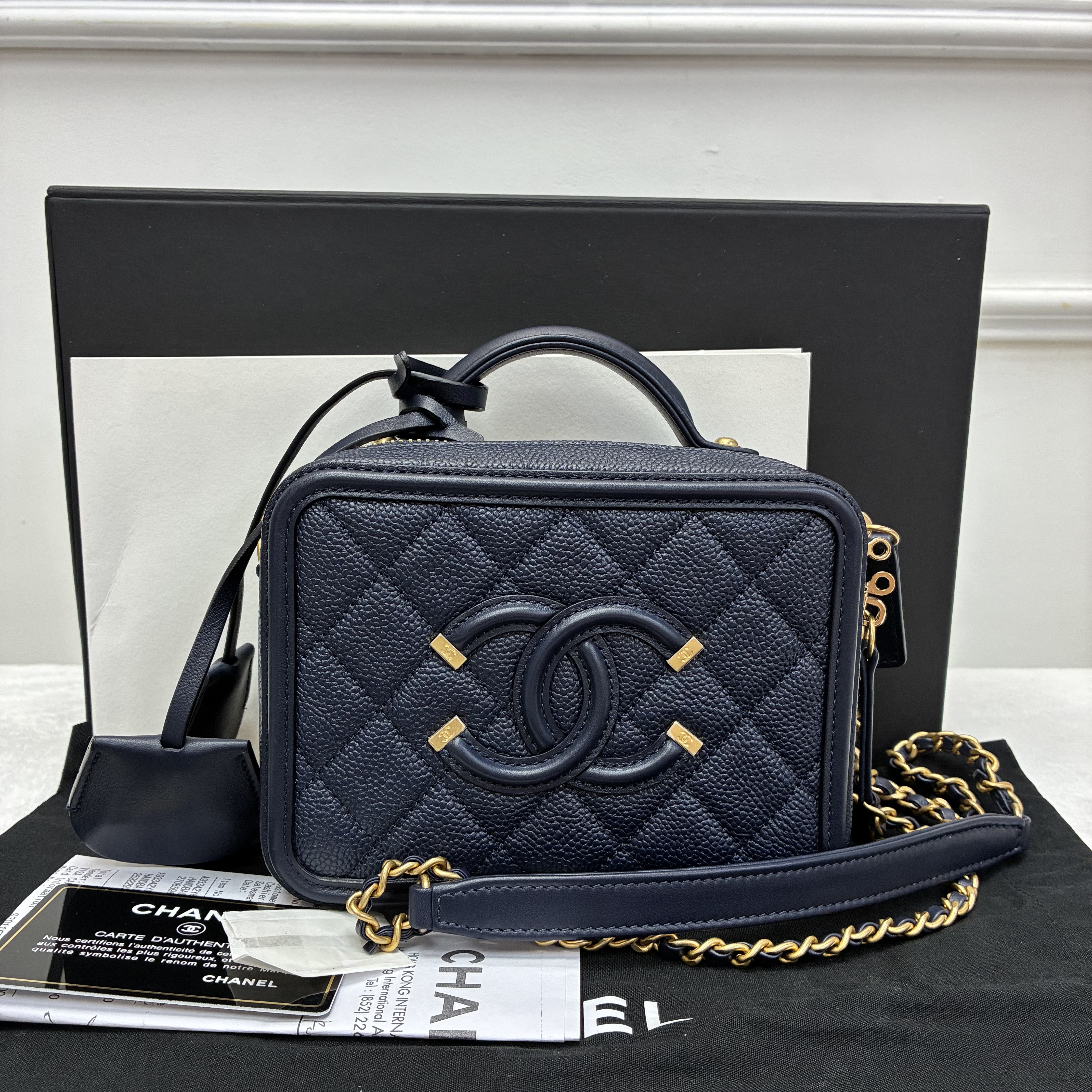 Chanel 相機包海軍藍