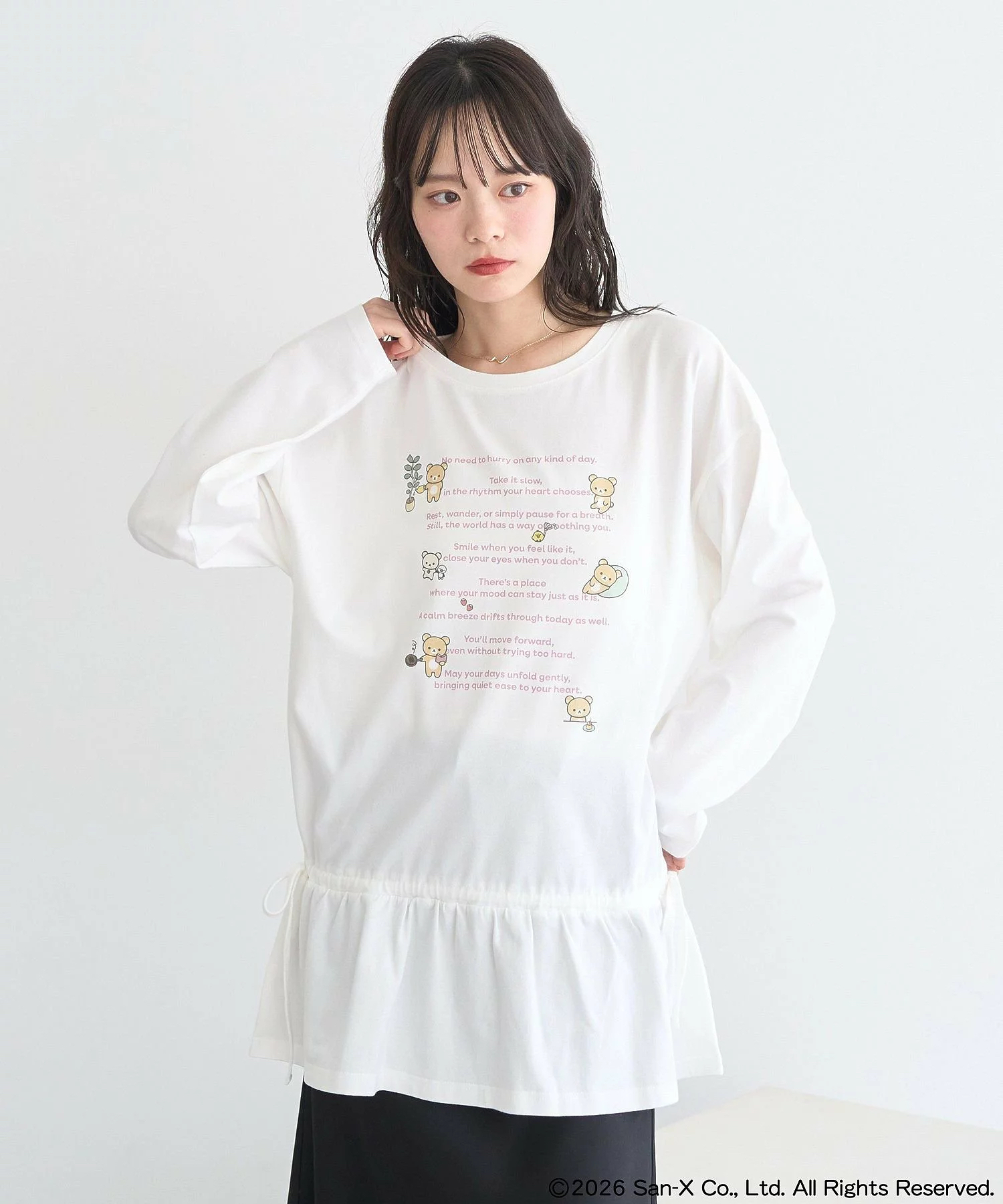 日本預訂📍日本鬆弛熊 × earth music&ecology系列 - 長袖上衣