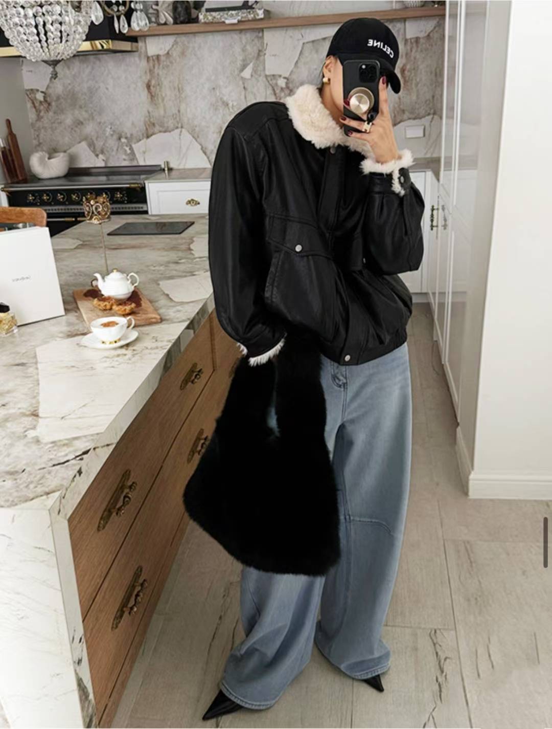 超靚毛毛仿皮Jk