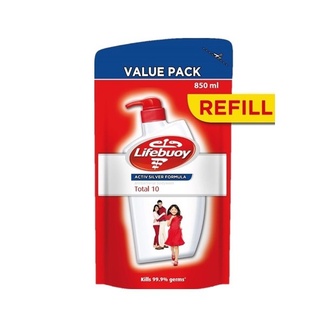 (VALUE PACK) Lifebuoy Body wash Anti Bacteria / Refill Pack - 450ml / 800 ml -  TOTAL 10
