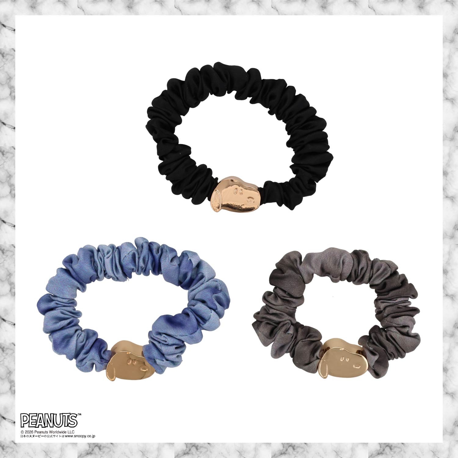 🌸 【預訂】Scrunchie Set - PEANUTS Hair Accessory