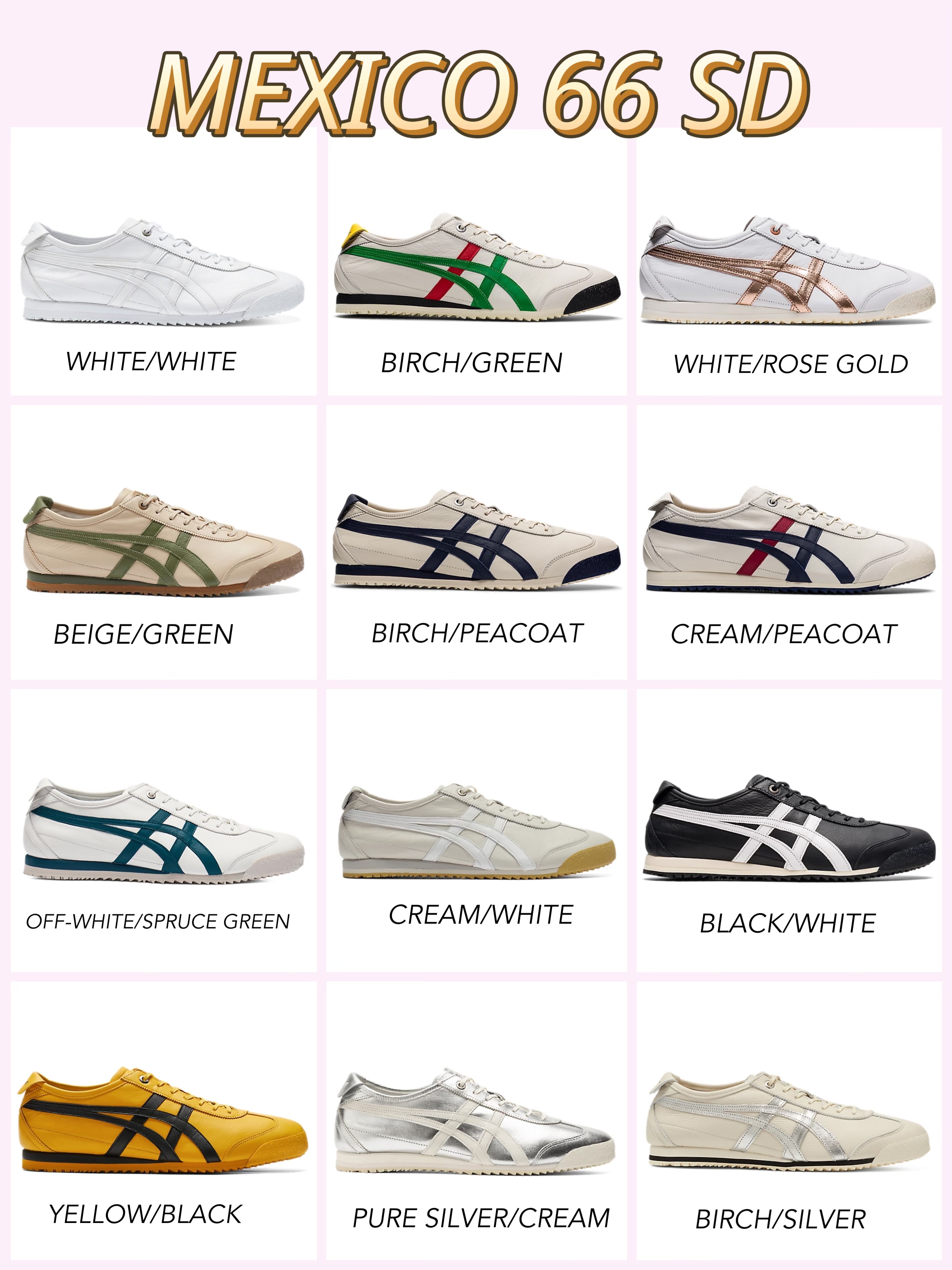 🇯🇵Onitsuka Tiger 鬼冢虎  “Mexico 66 SD升级系列” 