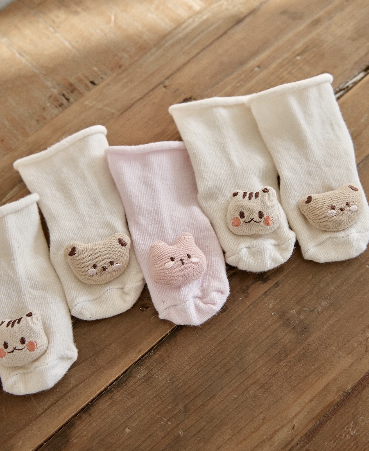 DOTTODOT 新生兒小巧可愛迷你玩偶襪