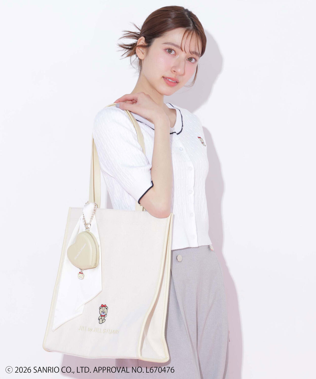 🎀【預訂】 JILL by JILL STUART Tiny Chum Collaboration Tote Bag - Cream