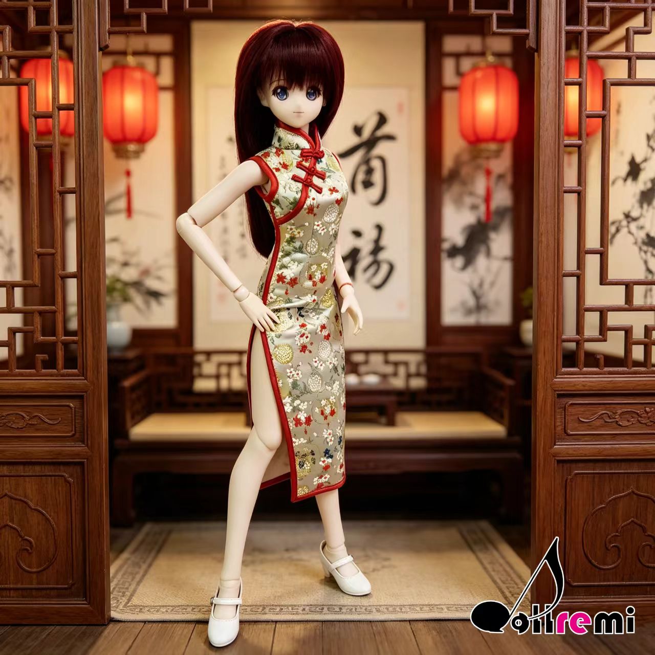 【dollremi】(DD0150) 織錦旗袍 Cheongsam 