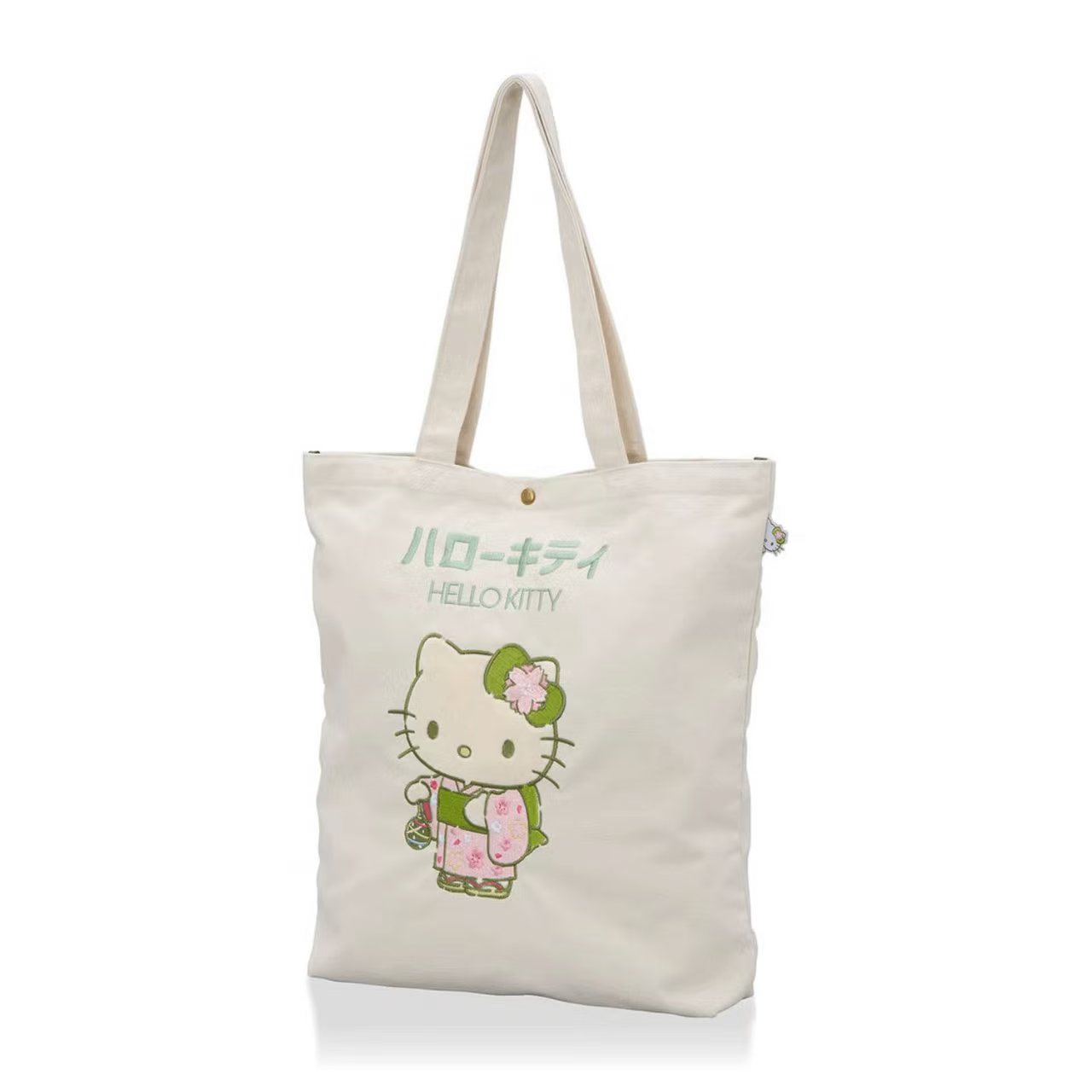 抹茶控必收！日本直送 Sanrio 抹茶和風帆布袋 Tote Bag