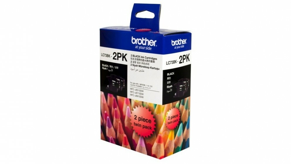 Brother Ink Cartridge LC-73BK2PK (Original)
