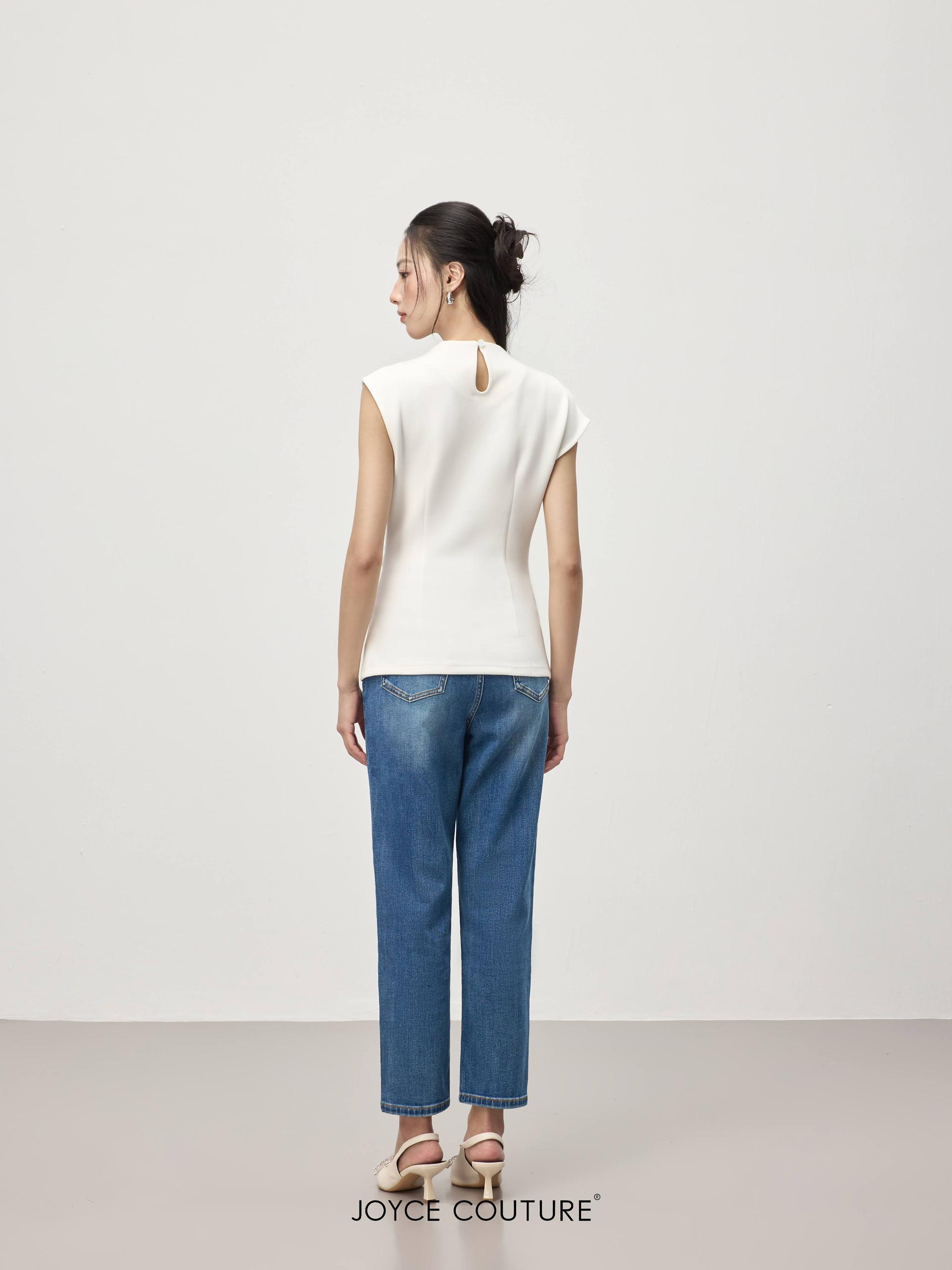 无袖不对称上衣 T0070