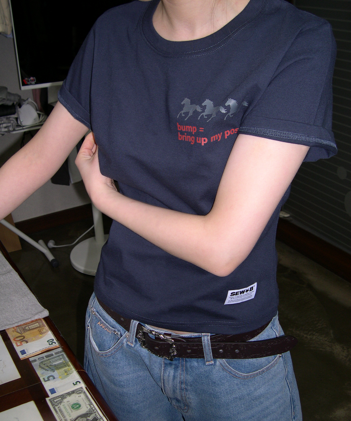 🇰🇷訂購｜SEW-B 26SS｜Post Semi-Crop Short Sleeve T-Shirt 4色 