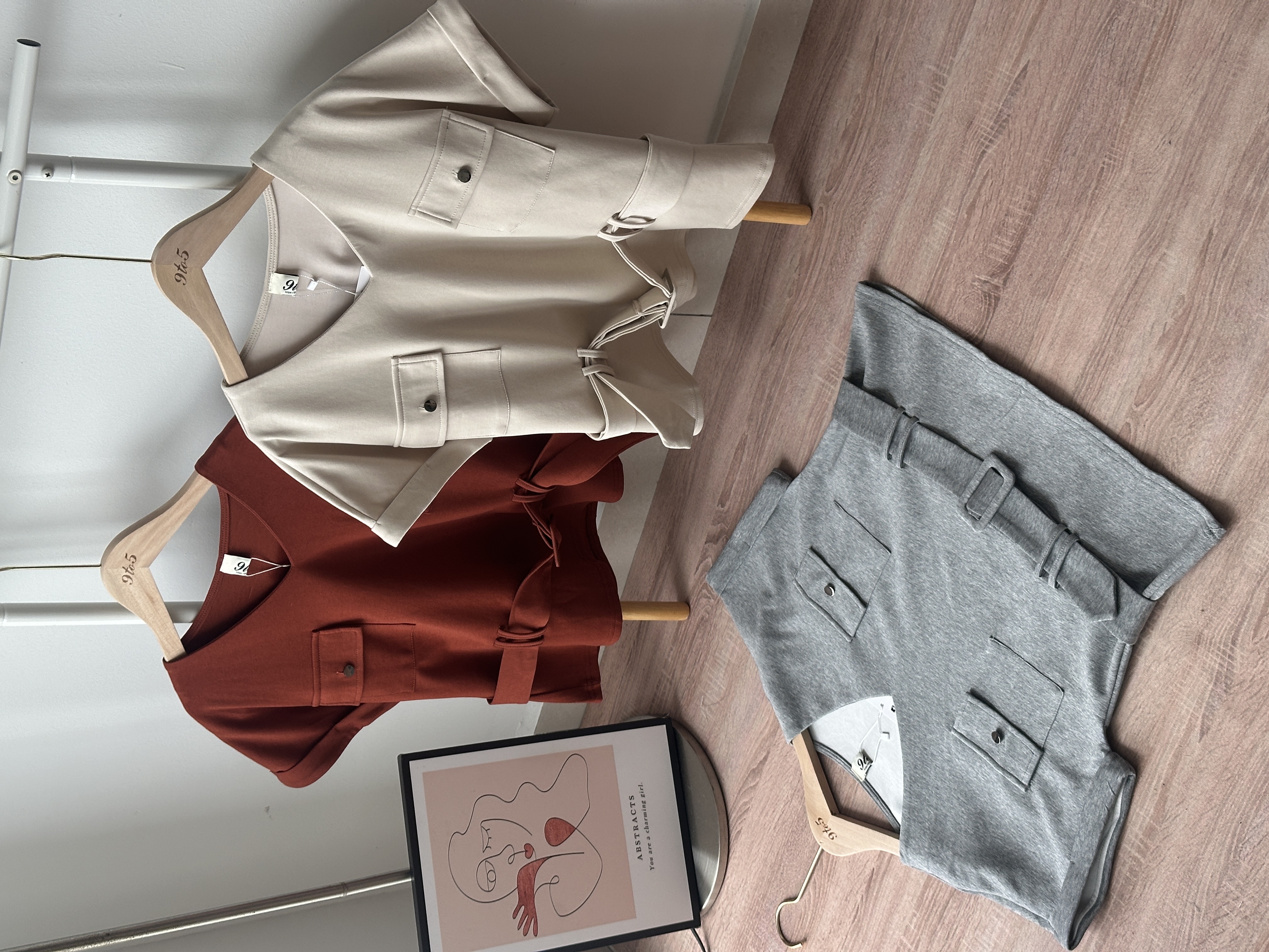 T4296 V Neck Belted Top - 3 Colors 