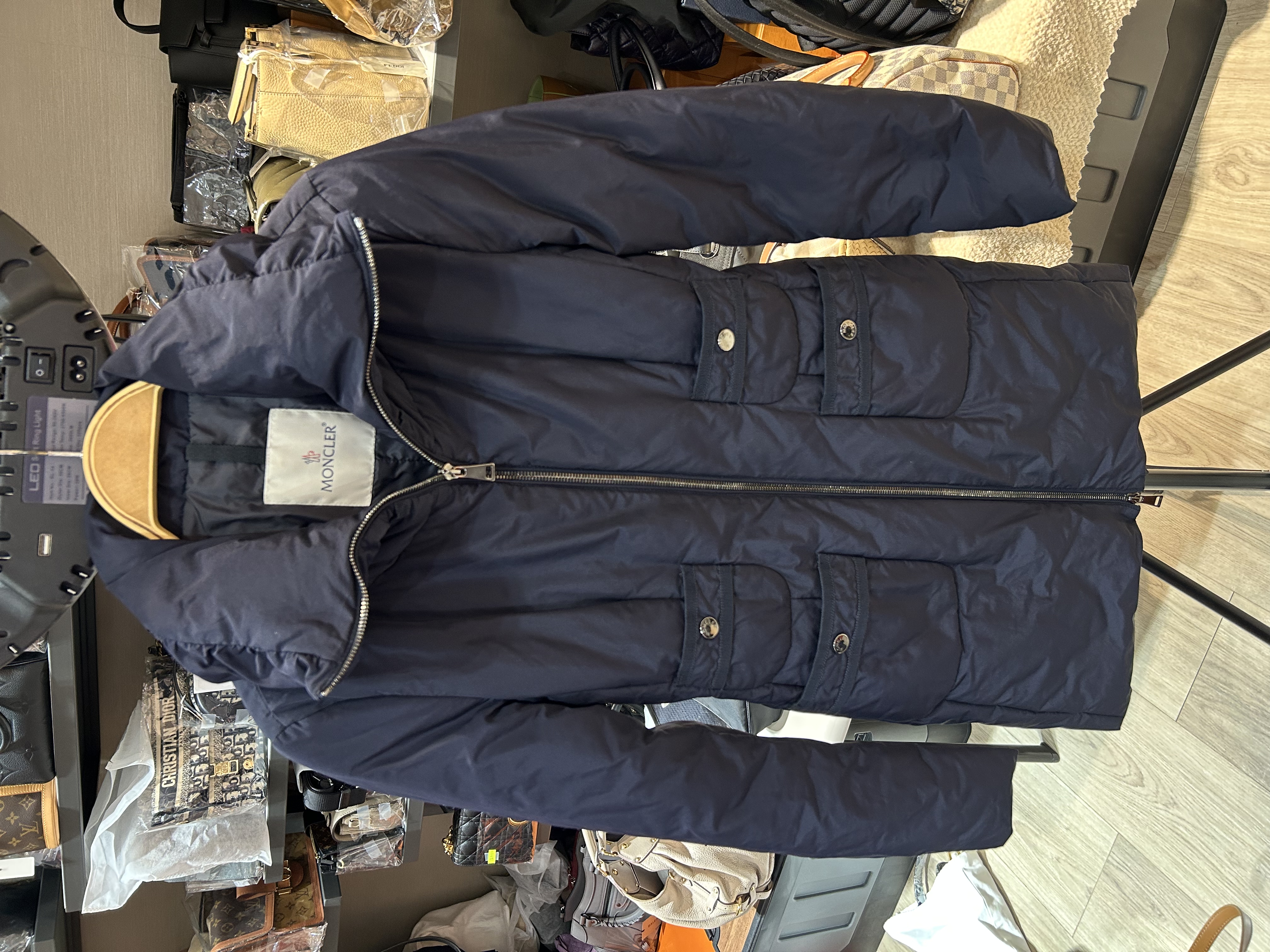 Moncler outer 拉鍊羽絨外套 0碼100%Authentic 98%new 