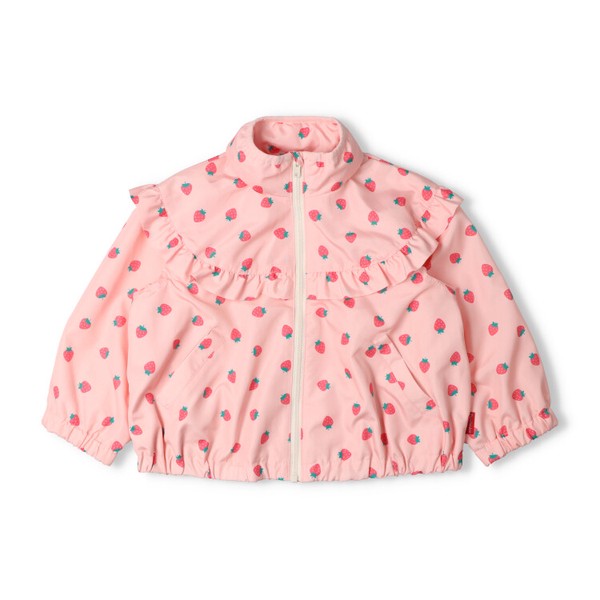 🆕【⭐訂購⭐】🌀 🇯🇵 日本直送🇯🇵 草莓 荷葉邊 網眼襯裡 撥水加工 #連帽風褸［2款選］🌀[ELBA-0011][260302]