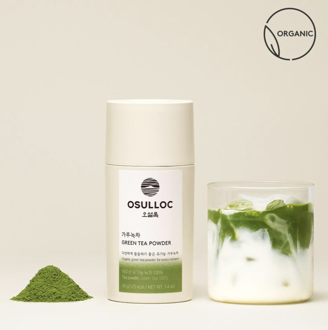 韓國 OSULLOC 濟州 純天然 有機 綠茶粉40g｜Green Tea Powder