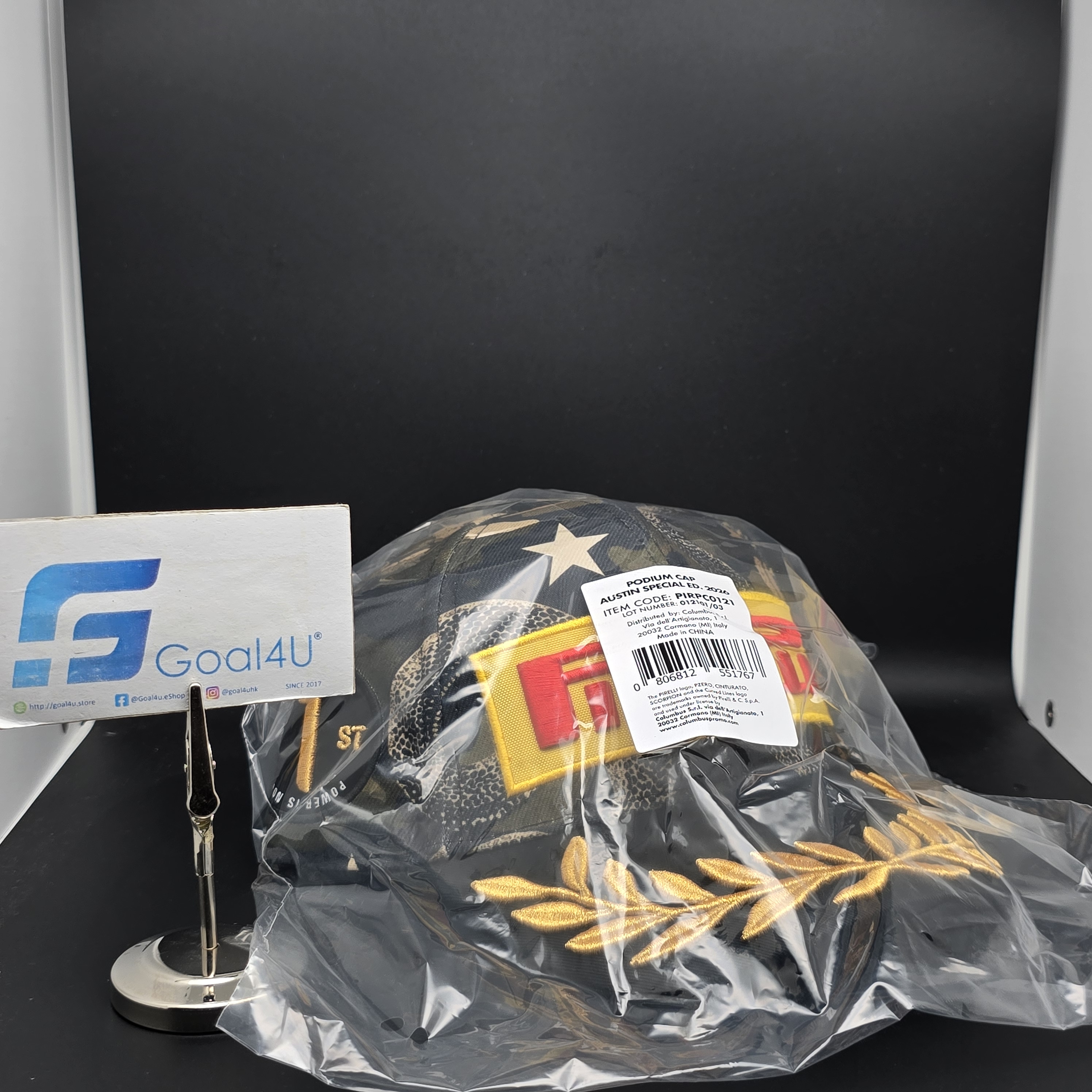 🌵德州賽車風情 F1 Pirelli倍耐力 2026 Austin GP 奧斯汀站特別版 P1冠軍帽 PIRPC0121