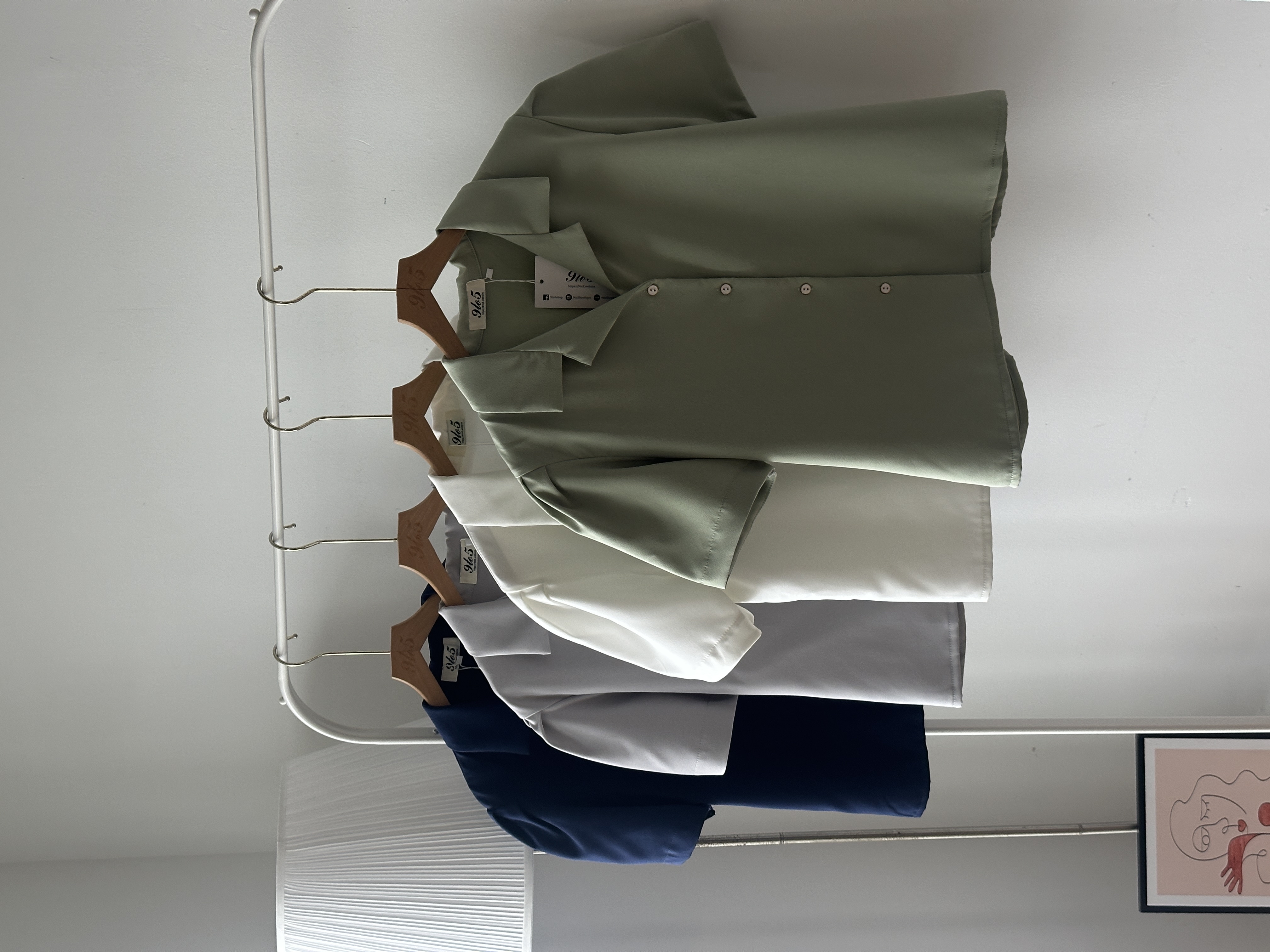 T4297 Puff Sleeve Oversize Shirt - 4 Colors 