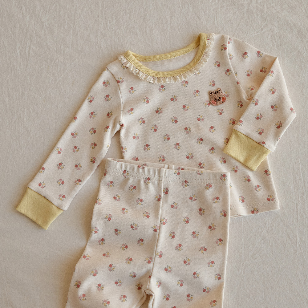 25F/W DTD夢幻花物語系列🌸-蕾絲領圈居家上下套裝 110