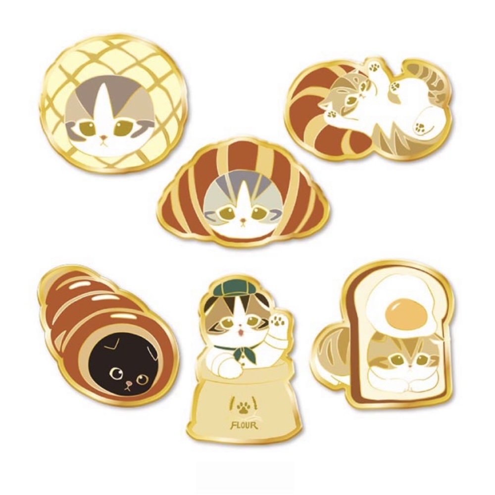 Mofusand 鯊魚貓 襟章｜預訂