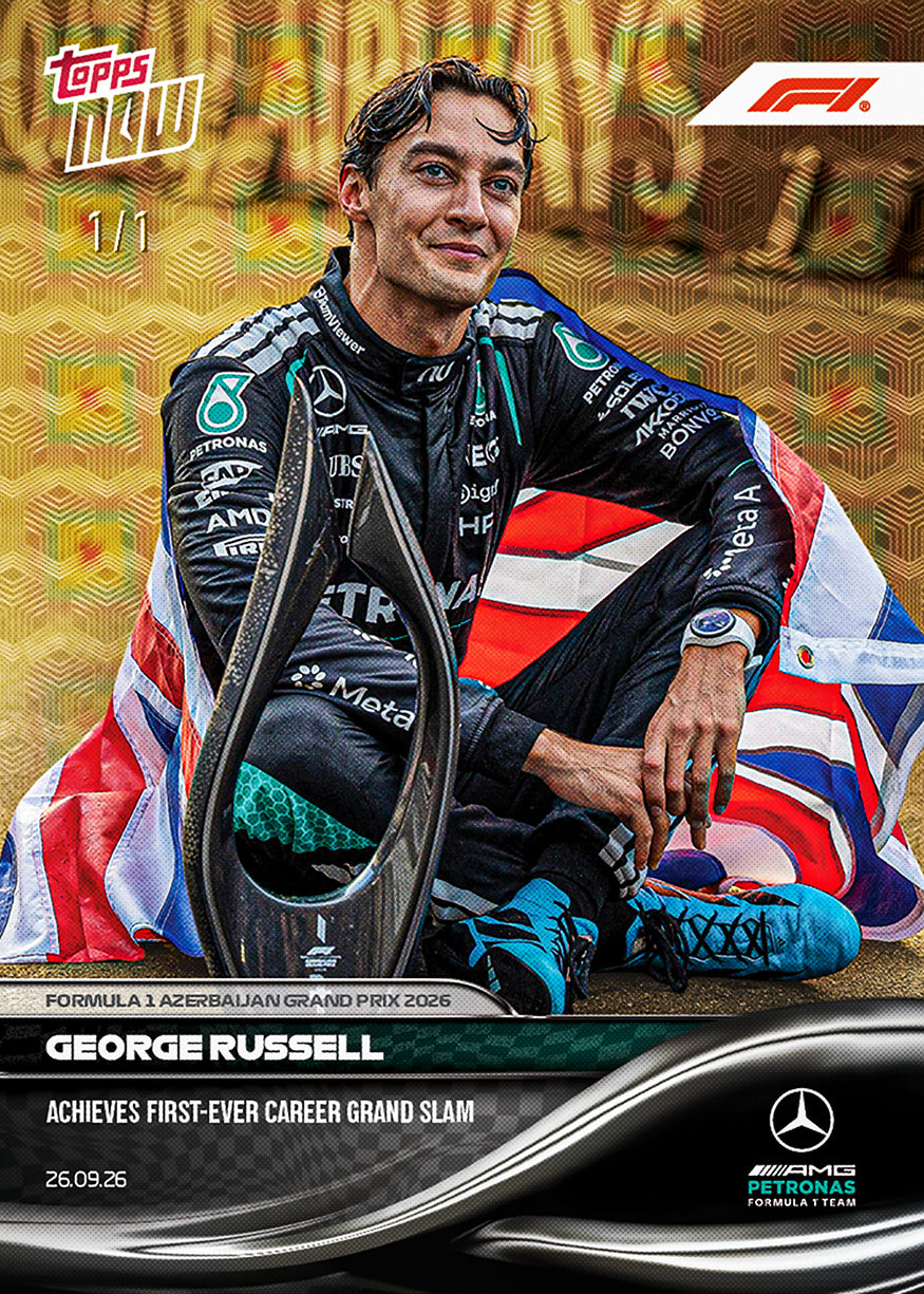 George Russell - 2026 F1 Topps NOW® #62 Azerbaijan GP Grand Slam 贏車卡【團購】