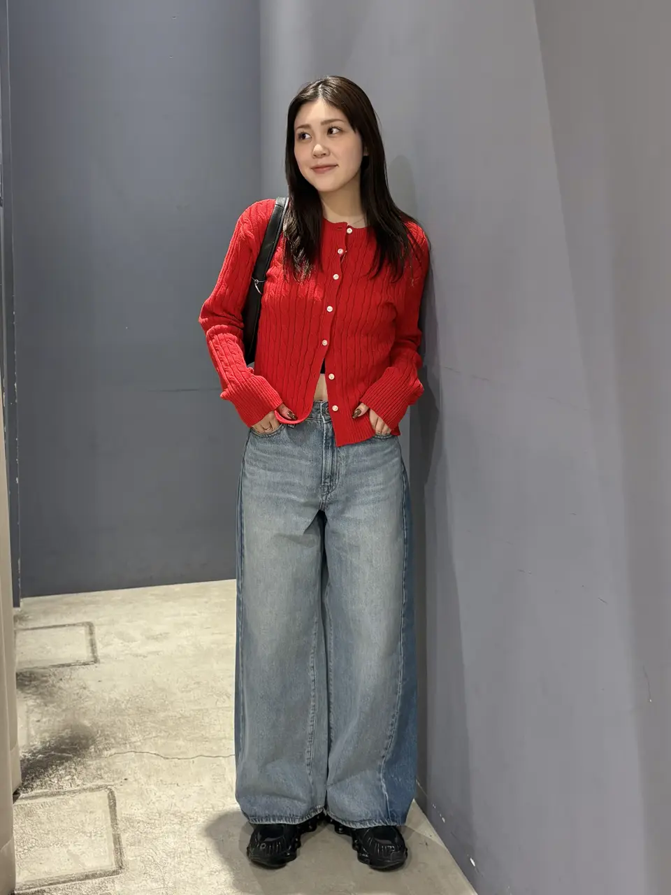 【✨️日本pre-order羅紋短版針織外套✨️】【共4色】海軍藍、綠色、紅色、藍色