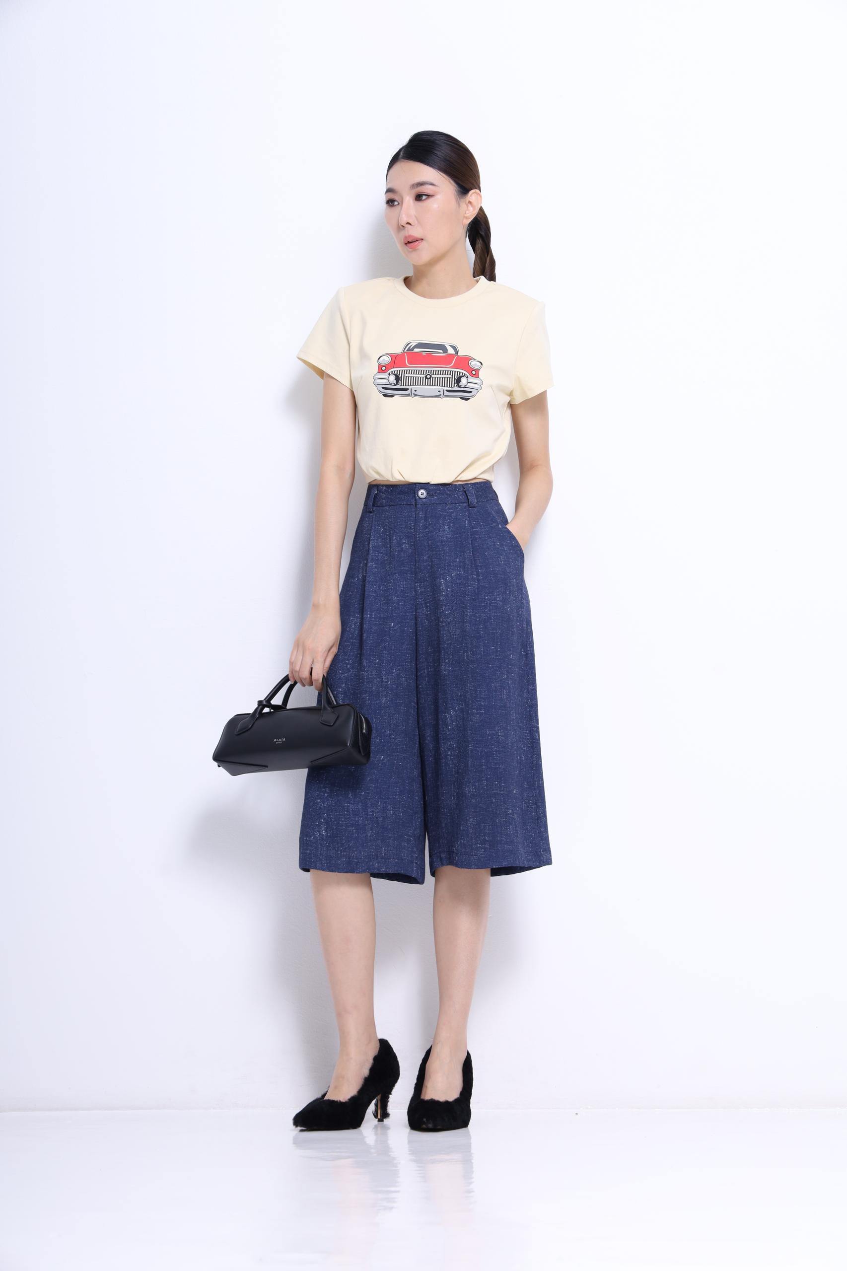 独家设计宽脚裤  1601