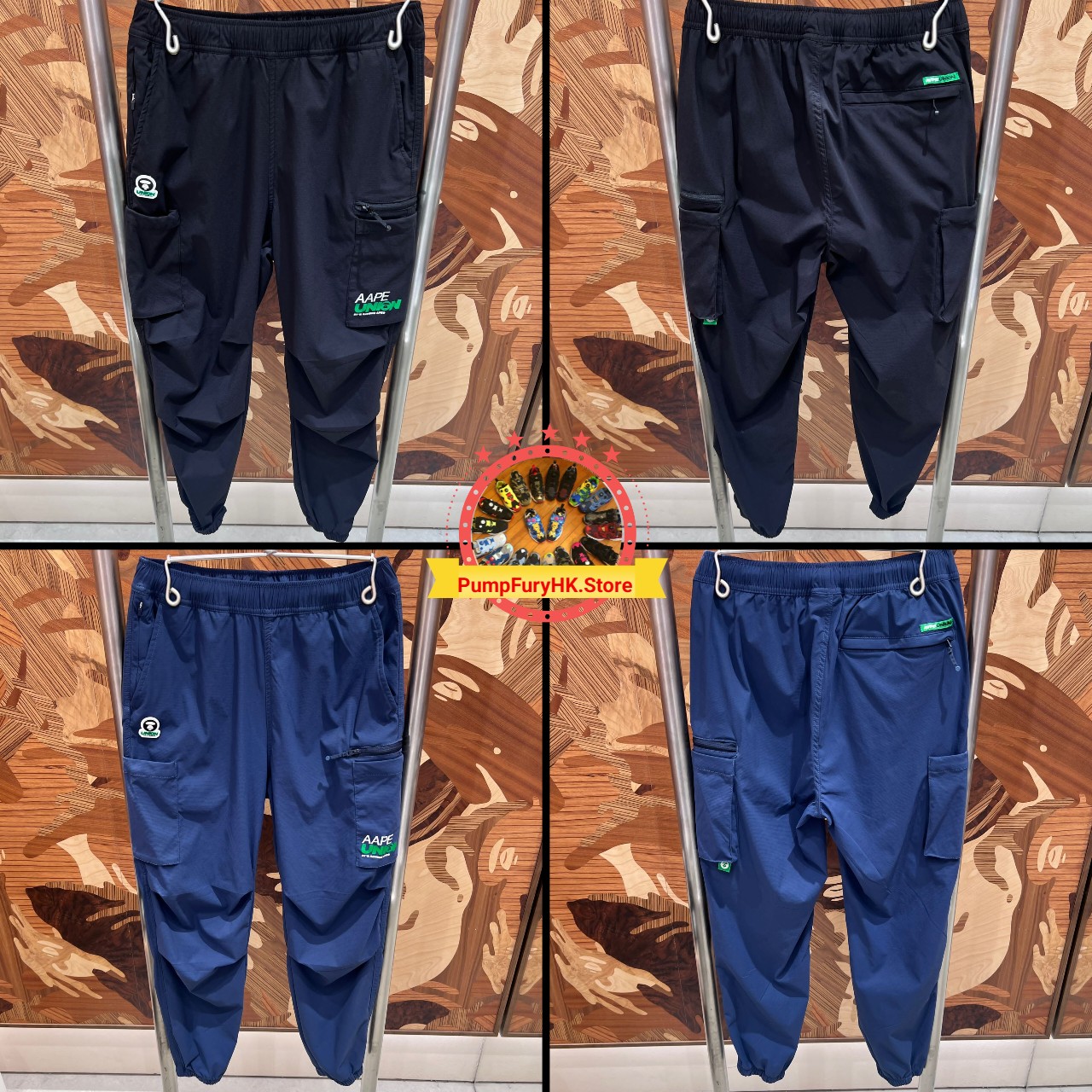 AAPE AAPEUNION jogger pants (D638)