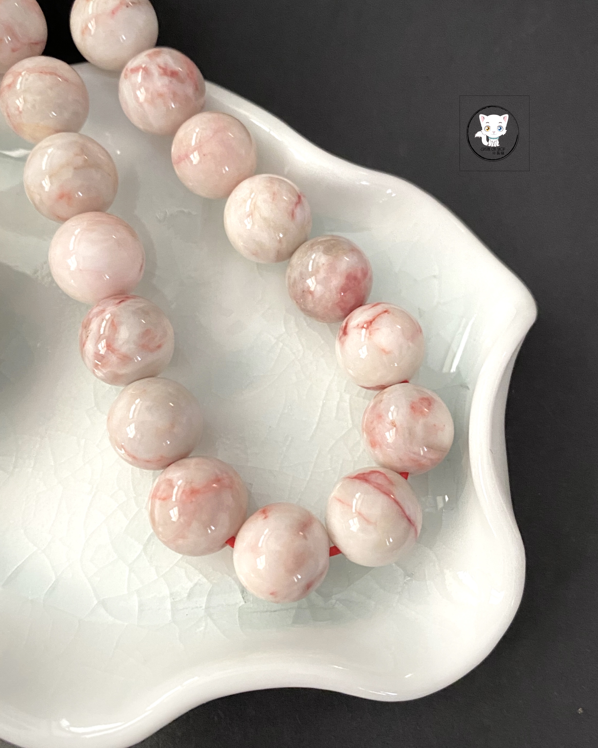 原礦天然硃砂手鏈 10.5mm