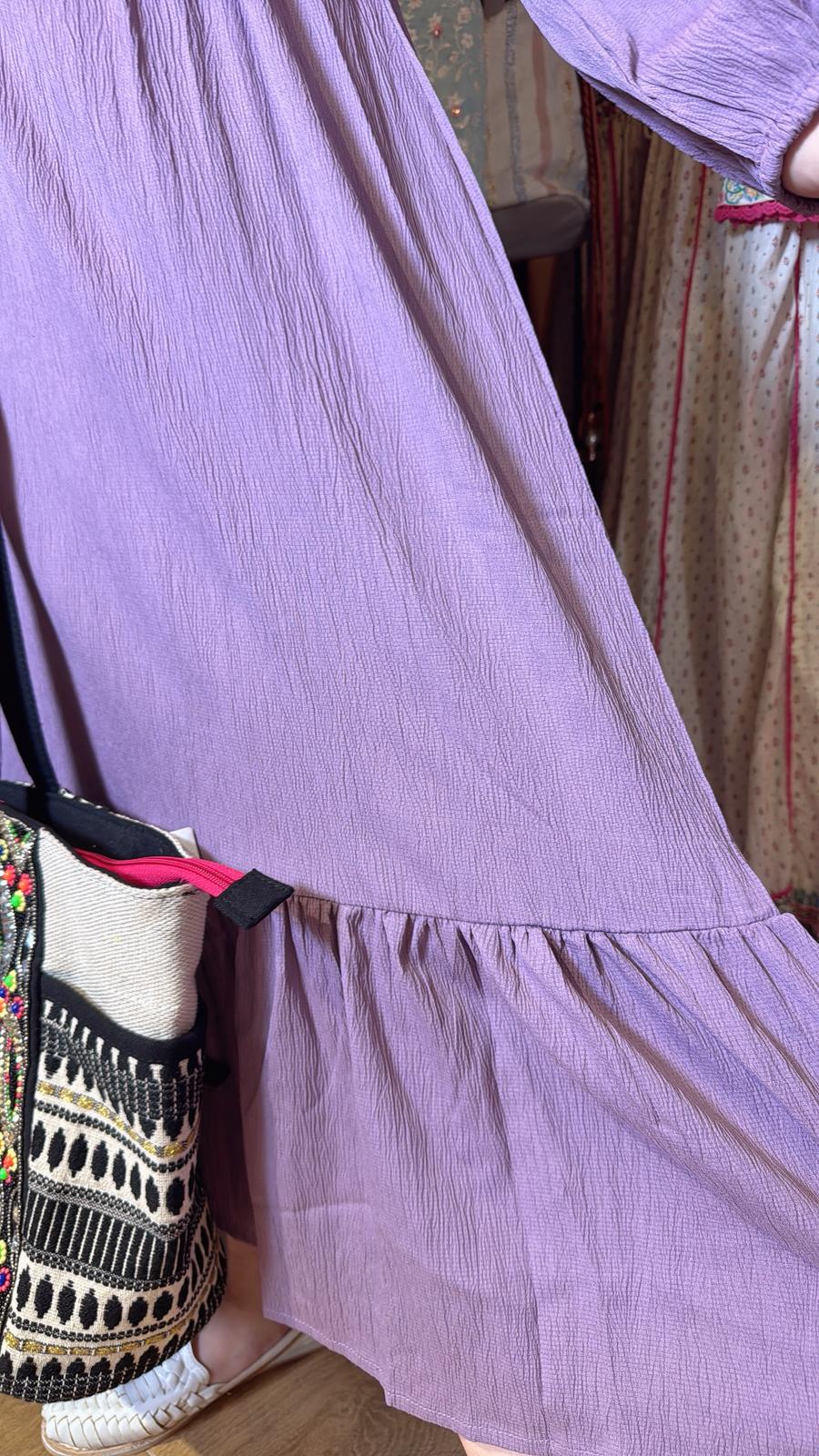 Taro Overlap V-Neck long sleeves OP #1402